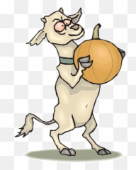 Free Crazy Mad Vectors - Cartoon Goat Standing Up Emoji