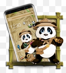 Robe Hologram Crazy Panda Theme 2d Amazonde Apps Für Android - Cute Panda Emoji,Panda Emoji Keyboard