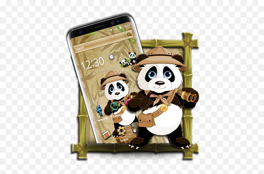 Robe Hologram Crazy Panda Theme 2d Amazonde Apps Für Android - Cute Panda Emoji,Panda Emoji Keyboard