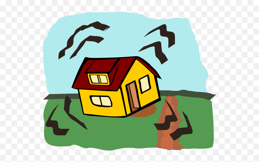Earthquake House - Earthquake Clip Art Emoji,Earthquake Emoji