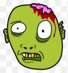 Zombie Undead Monster Horror Face - Cartoon Png Emoji