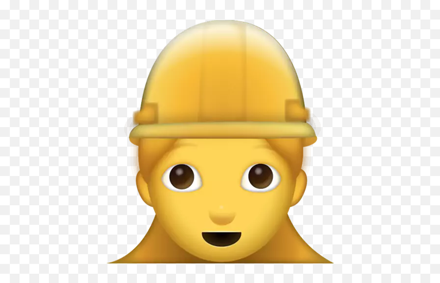 Emoji 4 - Stickers For Whatsapp Lady With A Working Helmet Emoji,Insane Emoticon