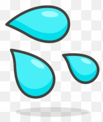 Sweat droplets emoji clipart Free download transparent PNG - Drops Png