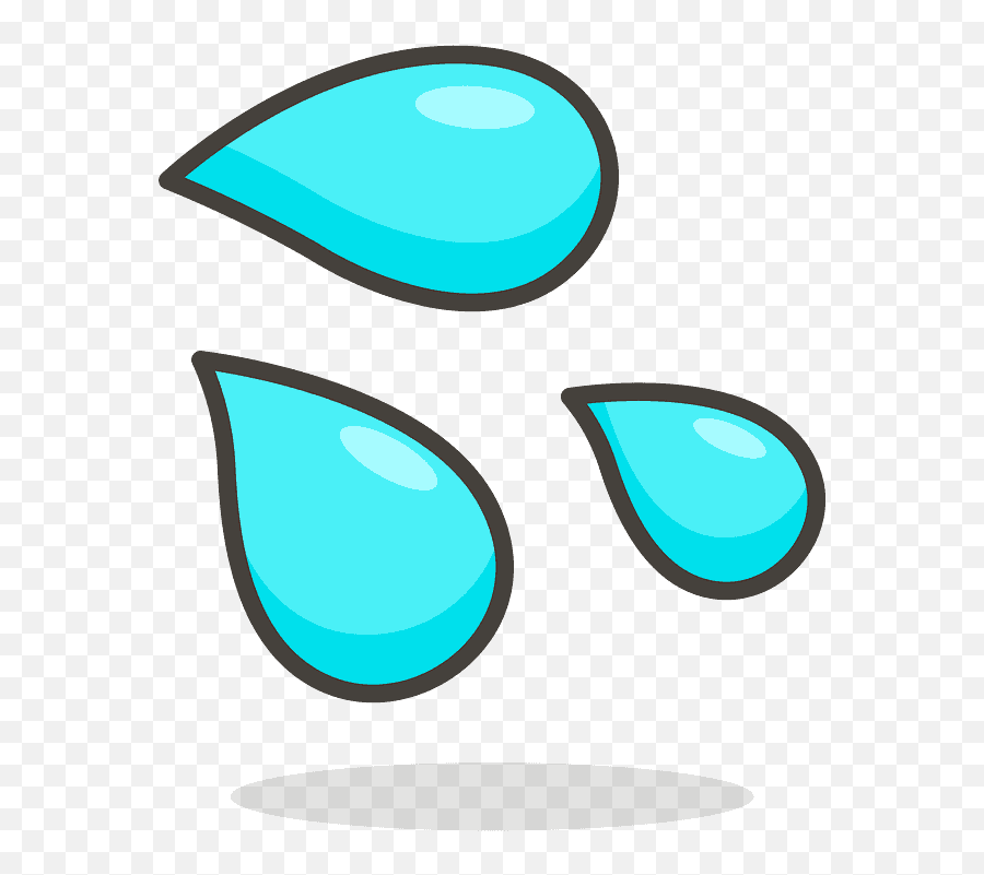 Sweat Droplets Emoji Clipart Free Download Transparent Png - Sweat Drops Png,Bomb Emoji