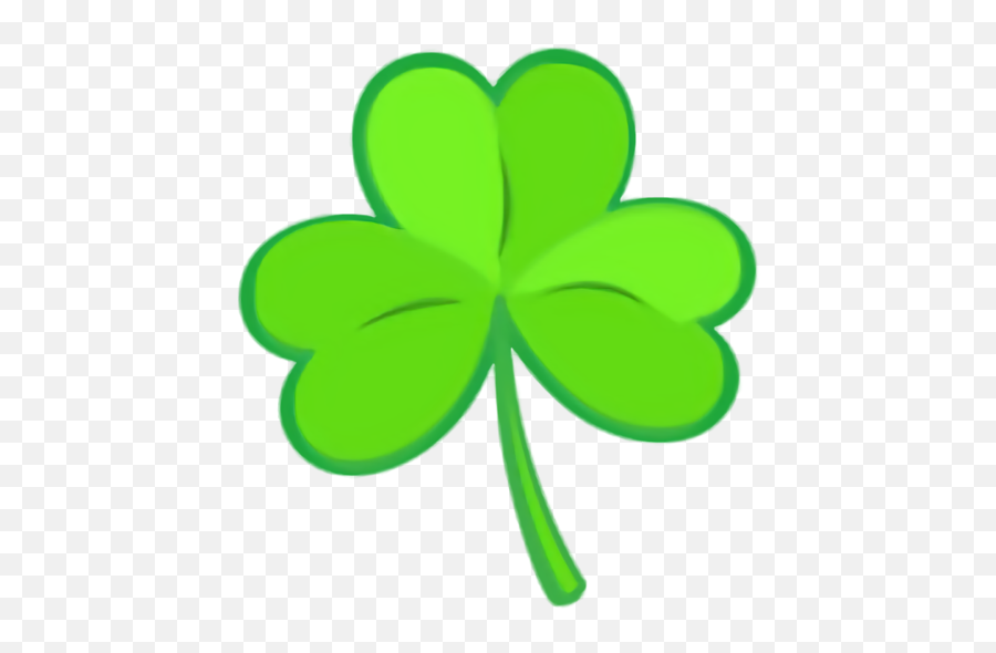 Green Leaf Shamrock For Saint Patrick - Emoji,Shamrock Emoji