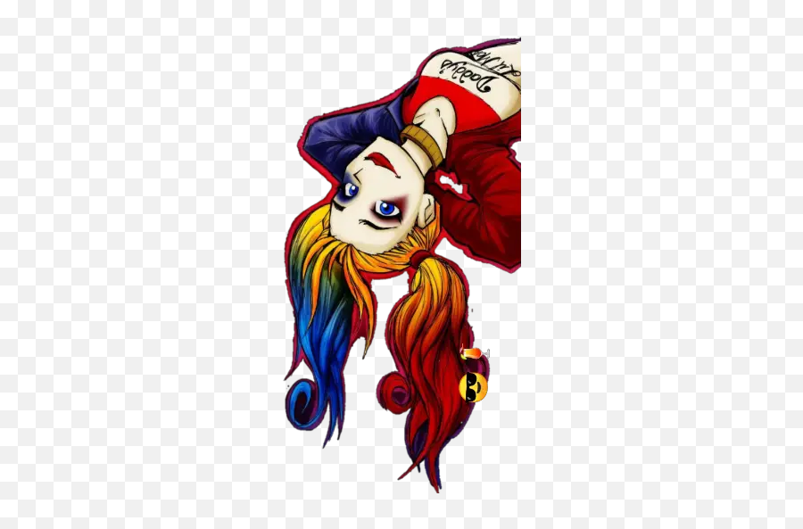 Harley Quinn 2 Stickers For Whatsapp - Fondos De Pantalla De Villanas Emoji,Harley Quinn Emoji