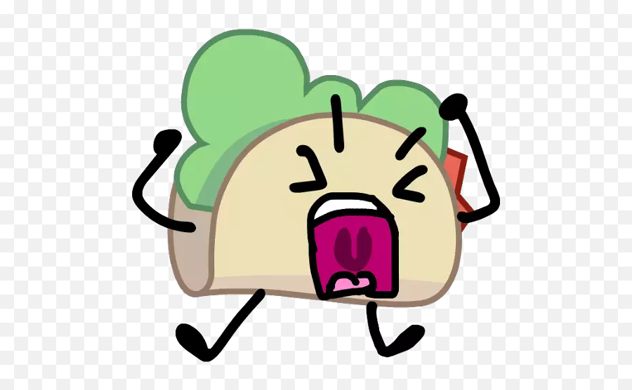The Newest Yelling Stickers - Angry Taco With Eyes Emoji,Yelling Emoji