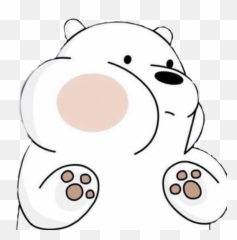 Sticker We Bare Bears Webarebears White Aestheticwhite - Ice Bear We Bare Stickers Emoji,Bear Emoticon