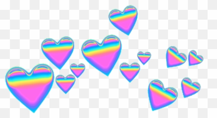 Pink - Transparent Background Purple Hearts Png Emoji,Bi Emoji