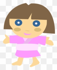 Free Innocence Baby Vectors - Cute Japanese Girl Cartoon Emoji,Prayer Emoticon