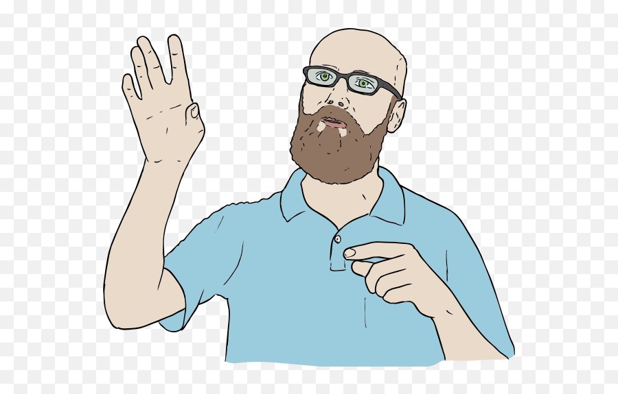 Lambert Hand Up - Man Talking Clipart Png Emoji,Metal Fingers Emoji