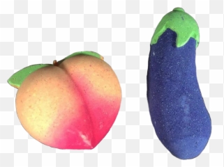 Lushcosmetics Lushbathbomb Bathbomb - Nectarine Emoji,Eggplant Emojis