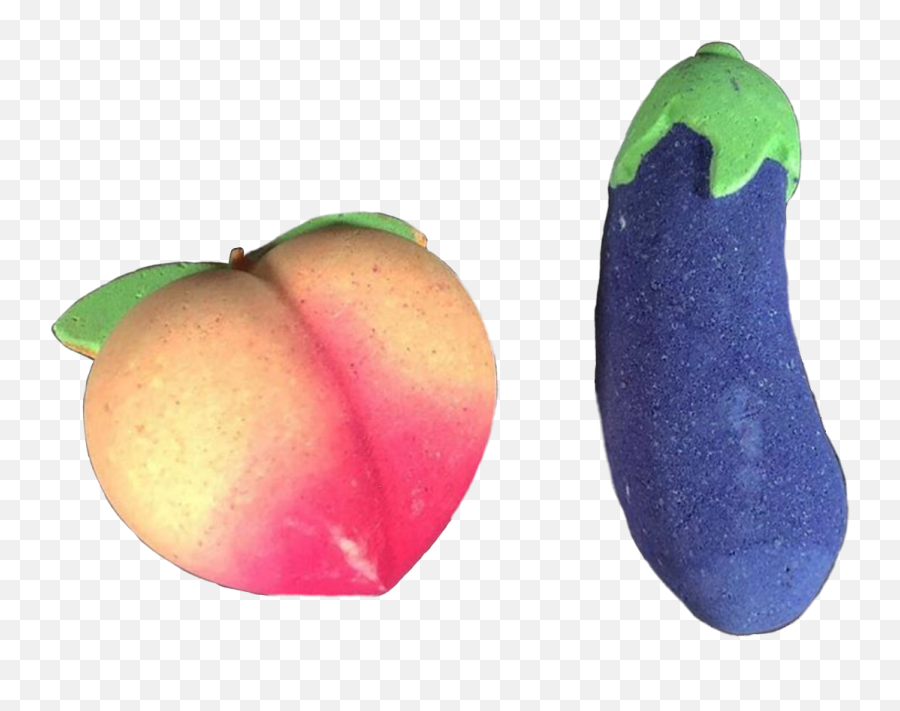 Lushcosmetics Lushbathbomb Bathbomb - Nectarine Emoji,Eggplant Emojis
