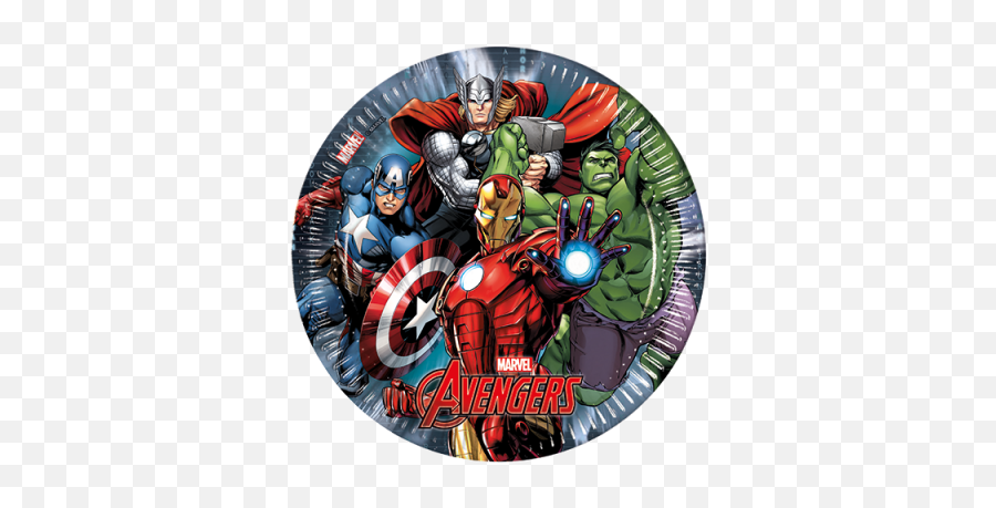 Marvel Avenger Party Supplies - Avengers Party Plates Emoji,Avengers Emoji