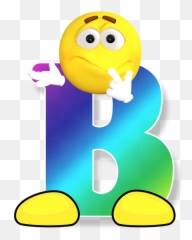 Abc Alphabet Smiley - Letter B Emoji