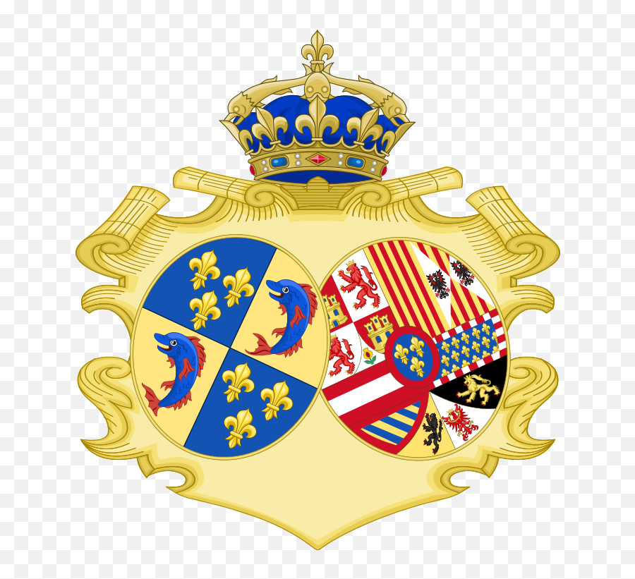 Coat Of Arms Of Maria Teresa Rafaela Of Spain Dauphine - Spain France Coat Of Arms Emoji,Spain Flag Emoji