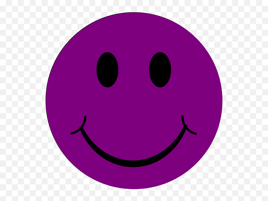 Purple Cow Clip Art - Purple Happy Face Clip Art Emoji,Purple Emoji Meanings