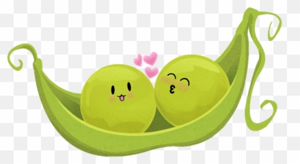 Pod Greenbeans Peasinapod Love - Cute 2 Peas In A Pod Emoji,Peas Emoji