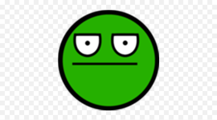 Green Unamused Face - Roblox Circle Emoji,Unamused Emoticon