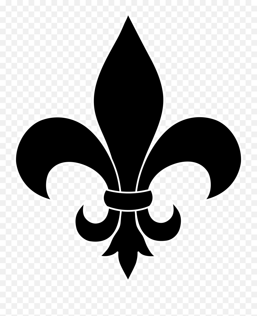 French Silhouette Art - Fleur De Lis Emoji,Creole Flag Emoji