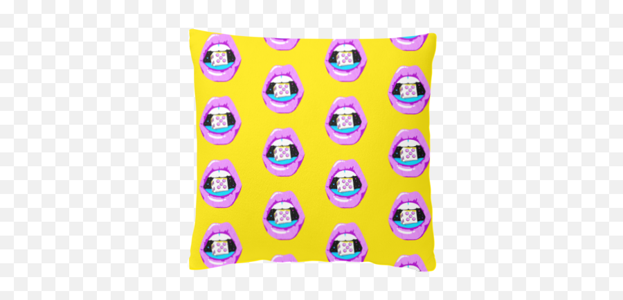 Space Pillow - Luck Is What We Make Yoobe Cushion Emoji,Space Emoticon
