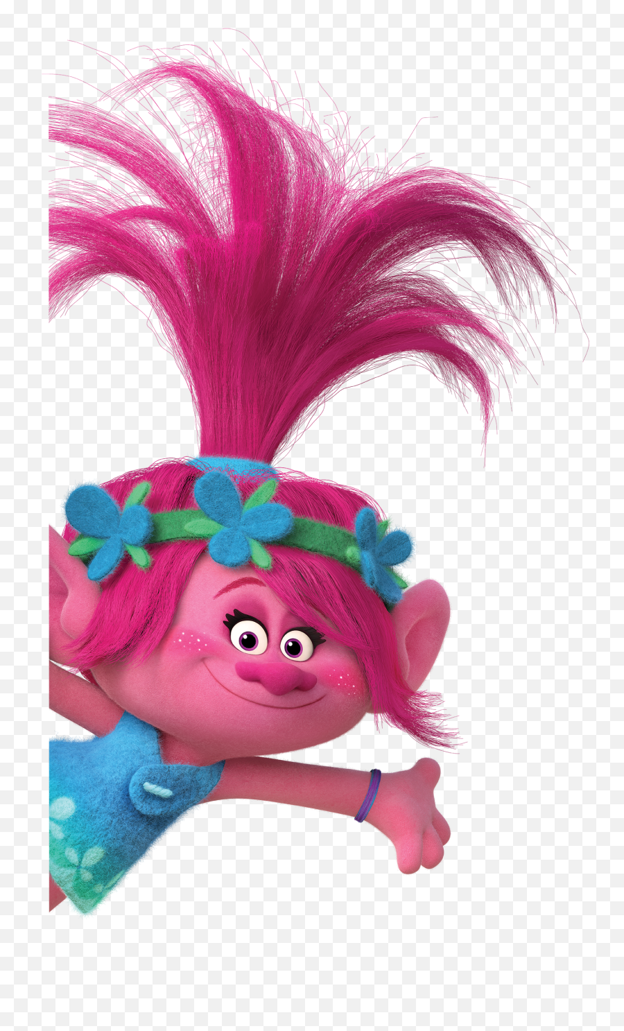 Poppy Clipart Troll - Trolls Poppy Emoji,Troll Doll Emoji