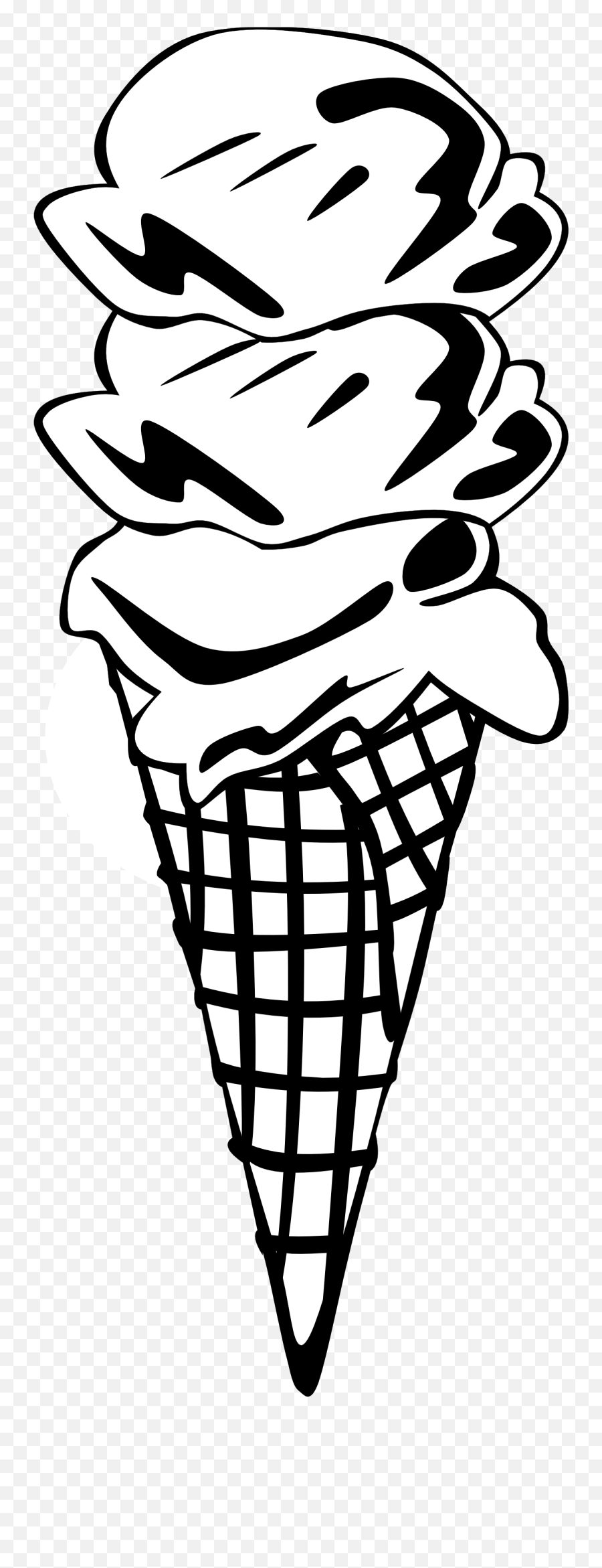 Sandwich Clipart Line Drawing Sandwich - Ice Cream Cone Clipart Black And White Emoji,Ice Cream Sandwich Emoji