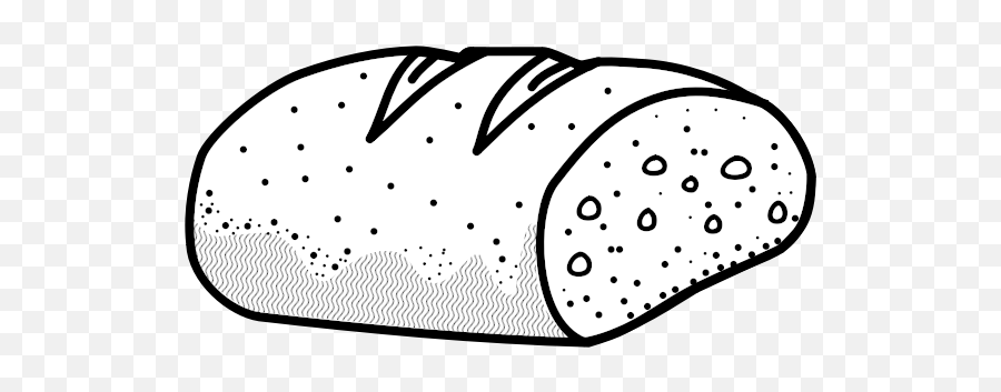 Outline Vector Image Of Bread - Bread Clipart Black And White Emoji,Cinnamon Roll Emoji
