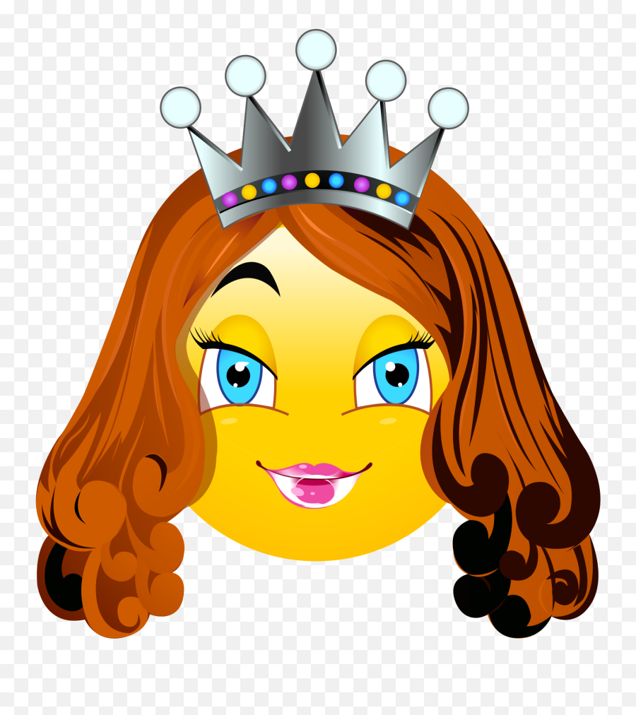 Princess Emoji Decal - Emoticon Queen,Princess Emoji
