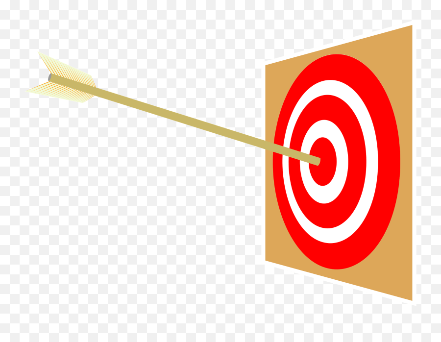 Arrow In The Bullseye Clipart - Shooting Target Emoji,Bow And Arrow Emoji
