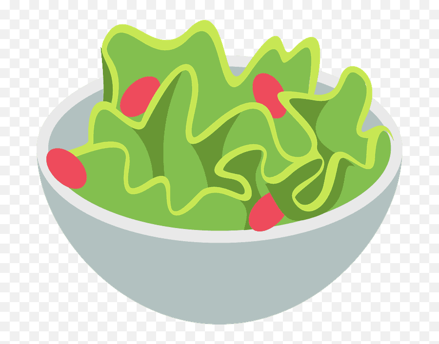 Green Salad Emoji Clipart - Green Salad Emoji Png,Lettuce Emoji