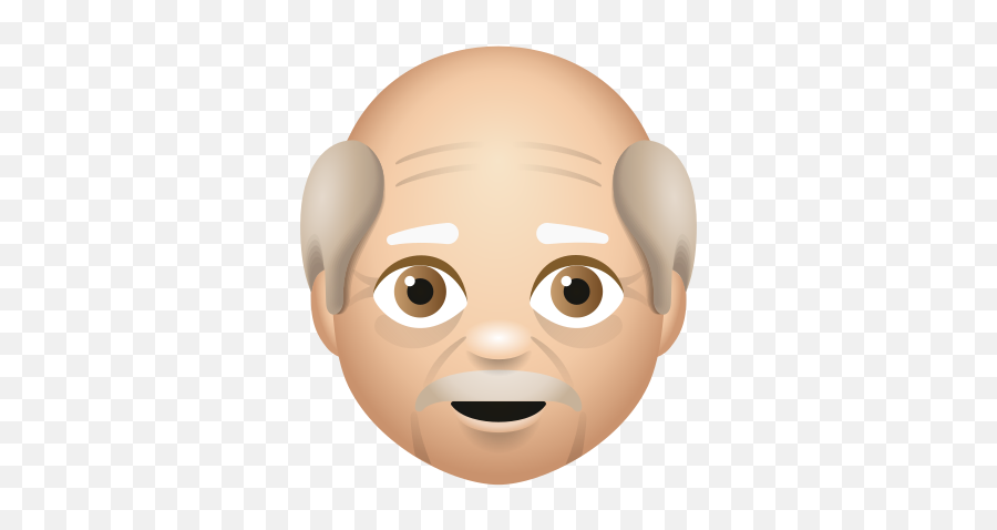 Old Man Medium Light Skin Tone Icon - Happy Emoji,Light Skin Emoji