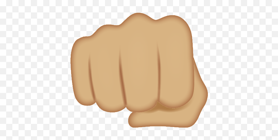 Oncoming Fist Variant - Clip Art Emoji,Fist Emoji Transparent
