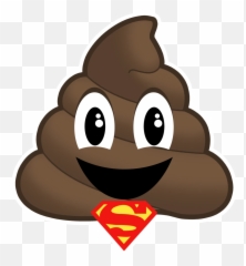Super Poop Emoji - Super Poop Emoji,Superman Emoji