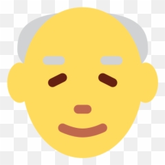 Old Man Emoji - Older Man Emoji,Old Man Emoji