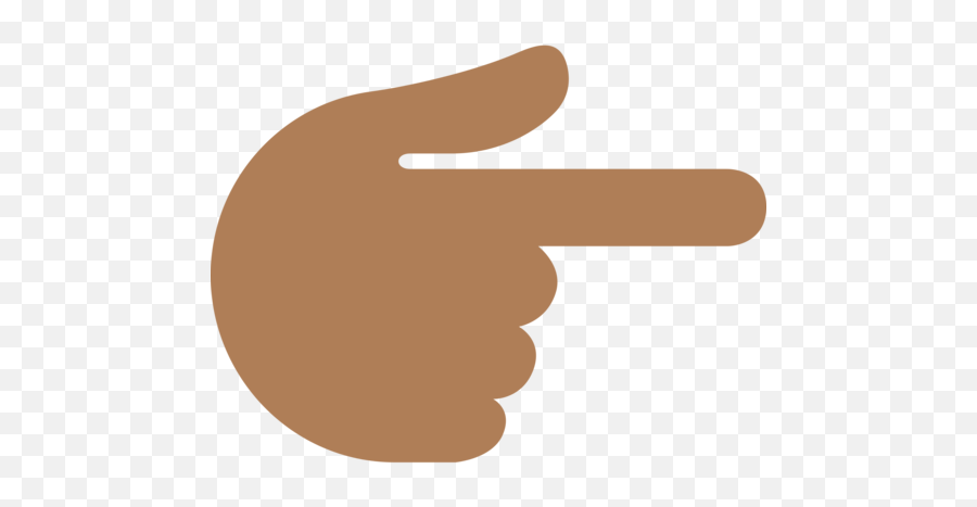 Medium - Emoji Finger Pointing To The Right,Point Right Emoji