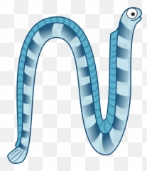 Blue Eel Vector Clipart Image - Sea Snake Clipart Emoji,Gun Star Emoji