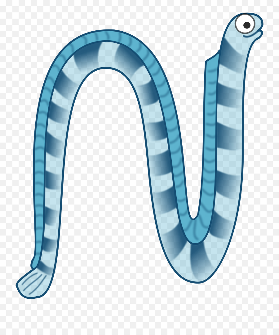 Blue Eel Vector Clipart Image - Sea Snake Clipart Emoji,Gun Star Emoji