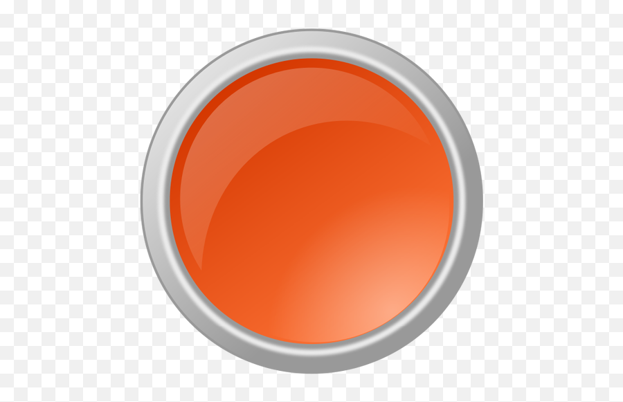 Red Button In Gray Frame Vector Illustration - Glossy Button Clipart Orange Png Emoji,Sword Emoji