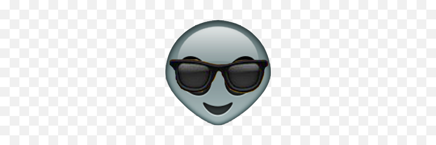 An Alien With Sunglasses Emoji - Illustration,Aliens Emoji
