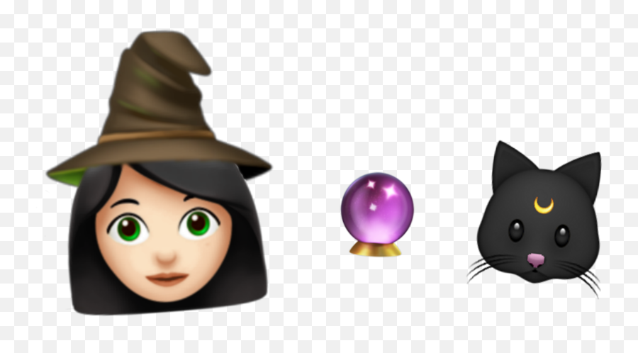 Aesthetic Witch Wiccan Witchcraft - Cartoon Emoji,Emoji Witch