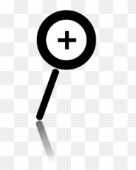 Magnifying Glass Search To Find - Cross Emoji