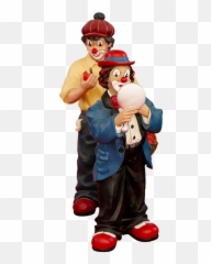 Figure Clown Porcelain Musical - Figuren Porzellan Emoji