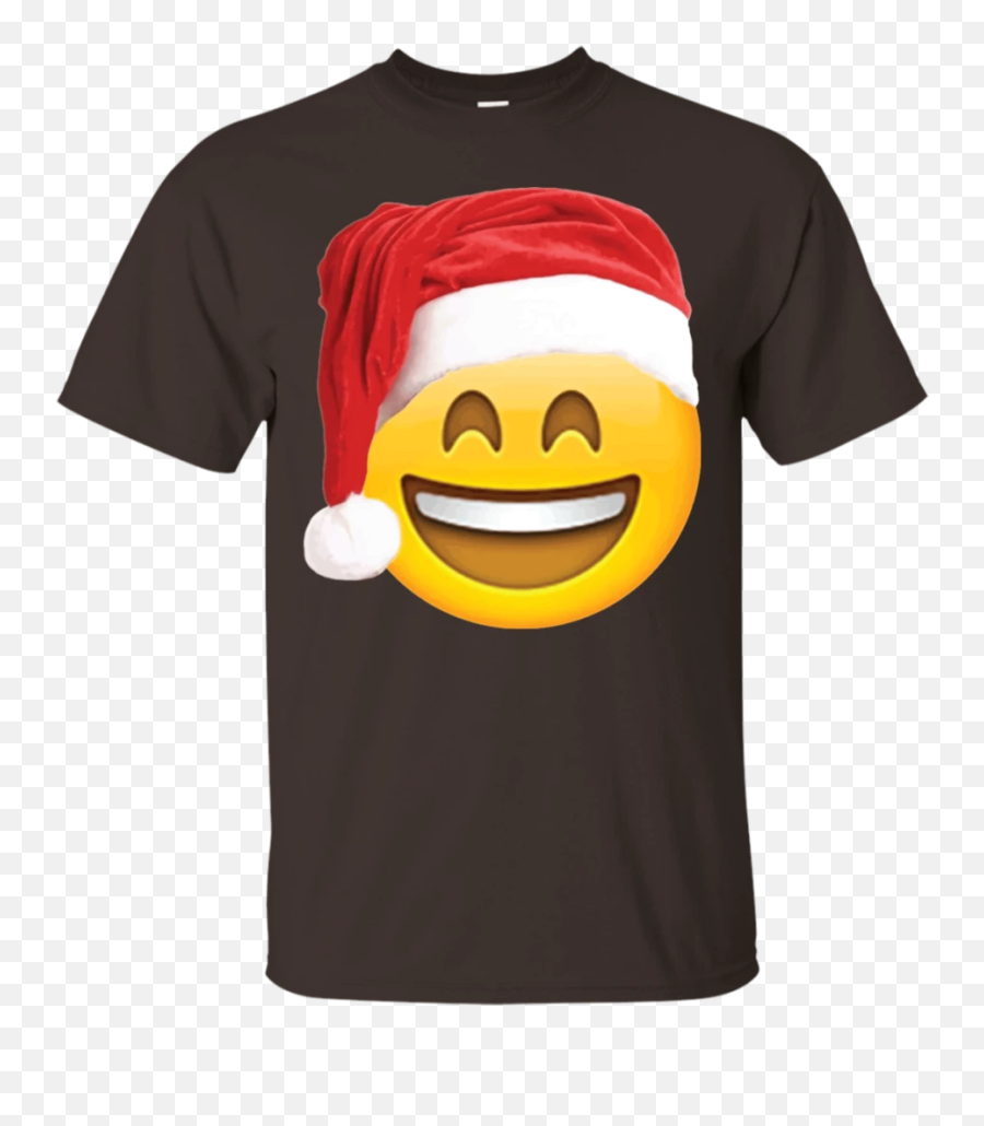 Emoji Christmas Shirt Smiley Face Santa - Pablo Escobar T Shirt Se Busca,Emoji Santa Hat