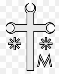 Coa Illustration Cross Marian V2 - Catholic Emoji