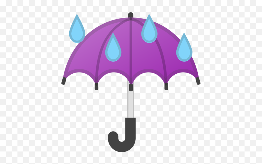 Umbrella With Rain Drops Emoji - Umbrella Emoji,Raindrop Emoji