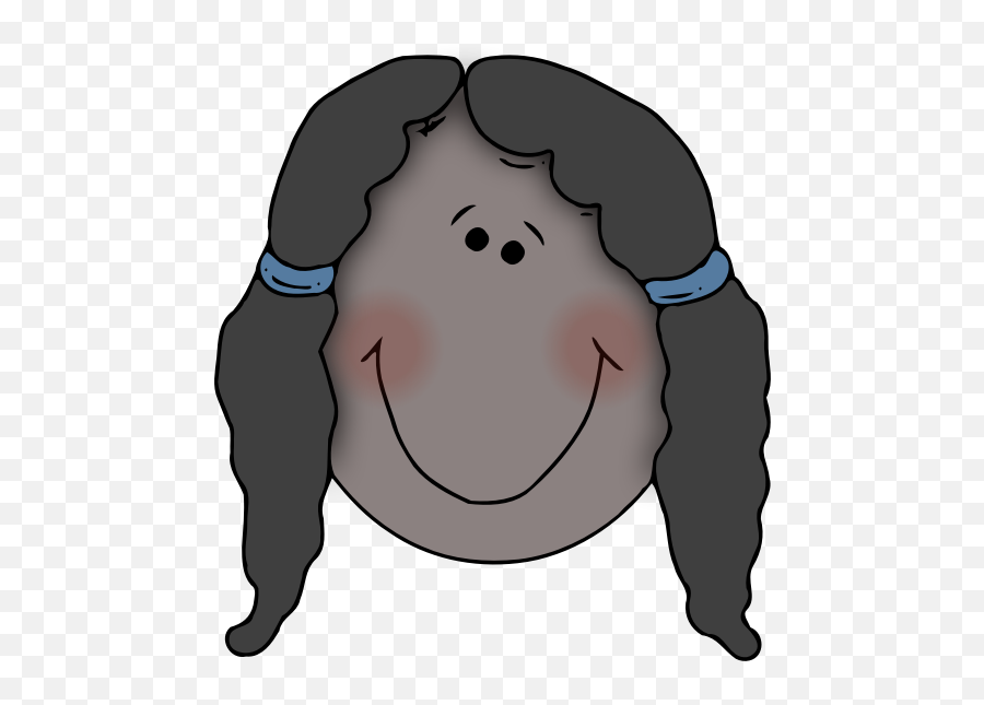 Girlface 2 - Cartoon Sad Girl Face Clip Art Emoji,Ok Emoji