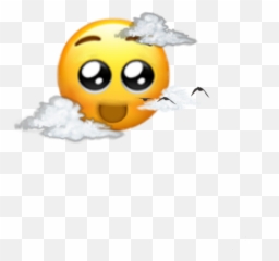 Emoji Emotions Cloud Birds Fly Happy - Smiley,Fly Emoji