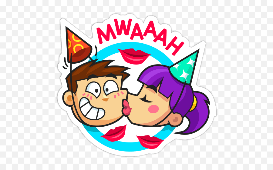 Happy Birthday Stickers Facebook Copy Paste Stickers - Clip Art Emoji,Kiss Emoji Copy And Paste