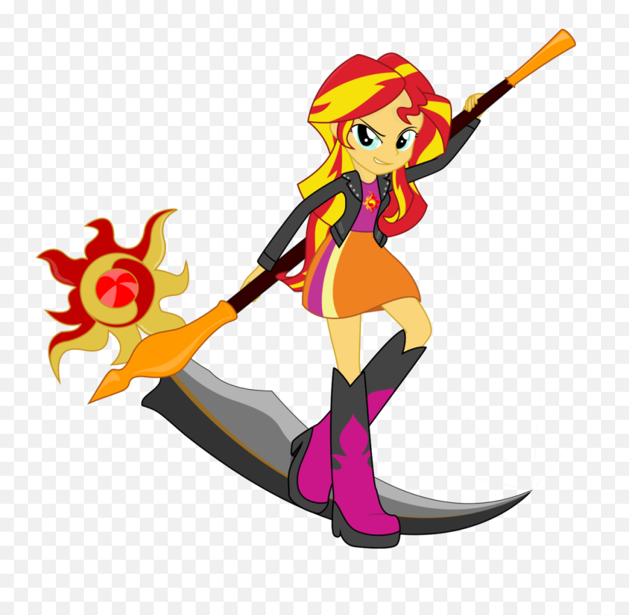 Scythe Clipart Music Note - Scythe Sunset Shimmer Emoji,Scythe Emoji